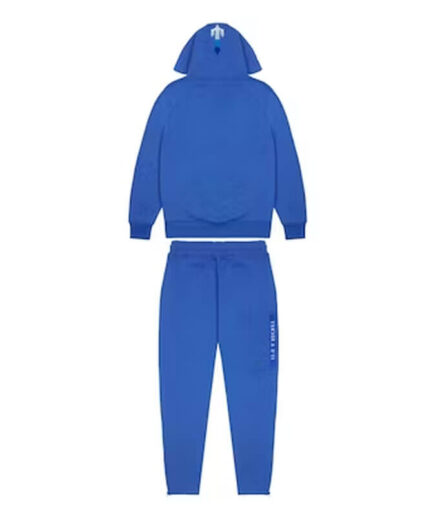Blue Trapstar Chenille Decoded 2.0 Hooded Tracksuit back