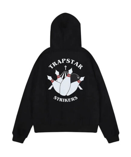 Streetwear Trapstar Strikers Black Hoodie