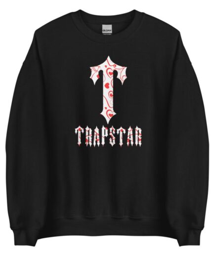T-For Trapstar Hearts Black Sweatshirt