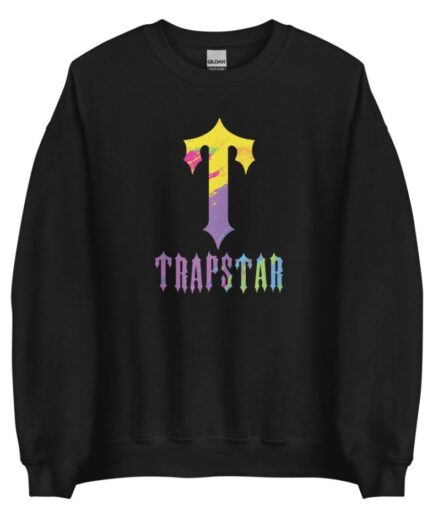 T-For Trapstar Print Black Sweatshirt