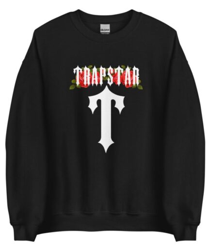 Tee-For Trapstar Rose Black Sweatshirt