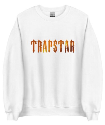 Trapstar Fire Print Logo Sweatshirt