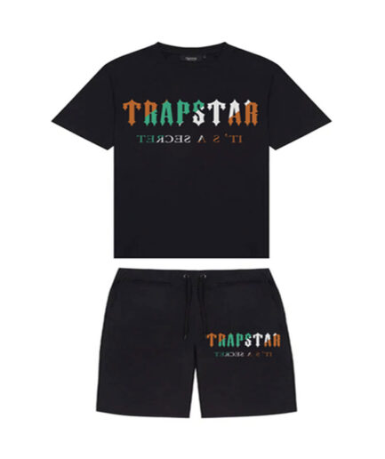 Trapstar Chenille Decoded Gray Short Set | Official Store