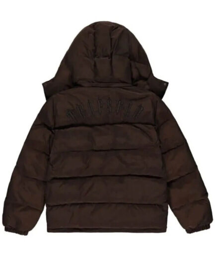 Brown Trapstar Irongate Hooded Jacket