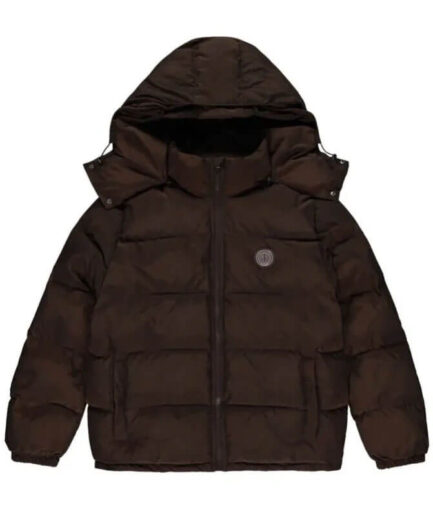 Brown Trapstar Irongate Hooded Jacket back