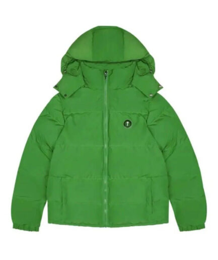 Detachable Green Trapstar Irongate Hooded Jacket back